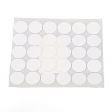 10 Pack 20mm x 1mm White Multi-Purpose Round PE Foam Double Sided Adhesive Tape