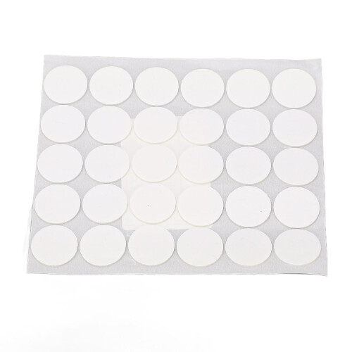 Συσκευασία των 10 τεμαχίων 20mm x 1mm λευκή, στρογγυλή, διπλής