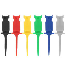 Juego de 6 pinzas de prueba mini IC con gancho de prueba PA de varios colores, compatibles con reparación