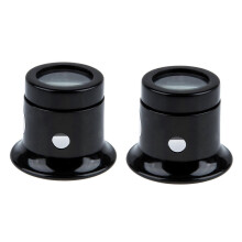 2pcs Watch Eyes Loupe 10X Jeweller Optical Glass Magnifier Magnifying Len Tool