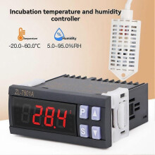 Incubation Temperature Humidity Controller Automatic Egg Incubator 5.0-95.0%RH -20.0-60.0 Thermometer Humidity Gulator