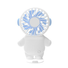 USB Charging Small Fan Portable Blue Astronaut Mini Fan with Charger Summer Gift Student Office Wor