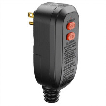 Spina di ricambio con ripristino automatico, 15 Amp, 3 poli, interruttore differenziale di sicurezza,