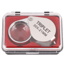 Portable 30x Power 21mm Jewelers Magnifier Gold Eye Loupe Jewelry Store Magnifying Glass With Exquis