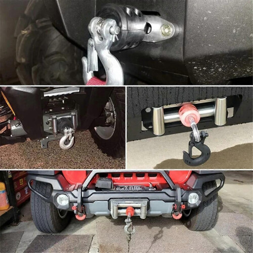 Car Winch Hook Stop Cable Protector Cable Hook Stop Bump Stopper Vehicle Modification ATV Cable Saver Accessories 2