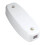 Compact White Plastic In-line Cord Light Lamp Switch 2