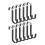 12pcs over the Door Hooks, Door Hangers Hooks Rustproof Organizer Hook with Soft Rubber Padding 1