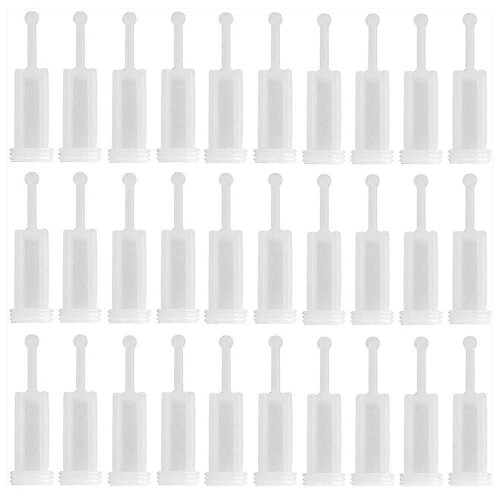 30Pcs Disposable HVLP Feed Paint Strainers Fine Mesh, White