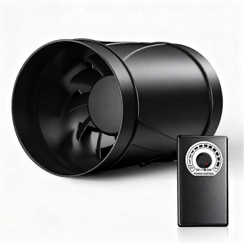 Ανεμιστήρας Ενσωματωμένος Σωλήνας, Ρυθμιζόμενος 100 mm, Α