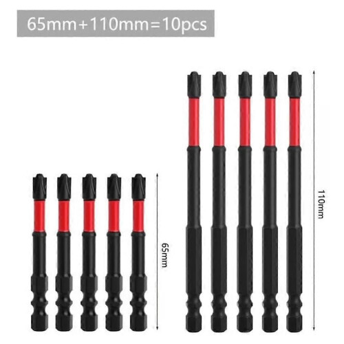 Σετ μύτες κατσαβιδιού κρούσης FPH2 65mm 110mm με εγκοπή, εξαγω 2