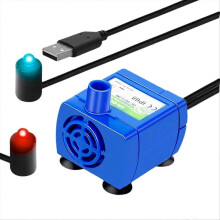 Bomba de agua con luz LED para fuente de agua para mascotas.