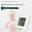 Mini LCD Digital Thermometer Hygrometer Temperature Meter Humidity Sensor Weather Station Button Set with Battery White 4