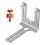 Stainless Laser Level Wall Mount Bracket Adjustable Multi-Functional Laser Bracket for 1/4" 5/8" Connectors Laser Level 1