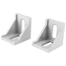 80 Stücke 4040 Aluminium Eck Winkel Ecke Montage Winkel 40 x 35 Steck Verbinder Befestigung für 4040 Industrie Aluminium Profil