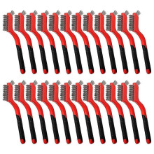 24 PCS Stainless Steel Wire Scratch Brush Set for Rust Removal, Dirt and Paint Scrubbing