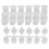 5 Strips 30 Pots Empty Paint Strips Paint Cup Pots, 10Ml/ 0.35Oz Mini Paint Pot Strips Clear Plastic 1