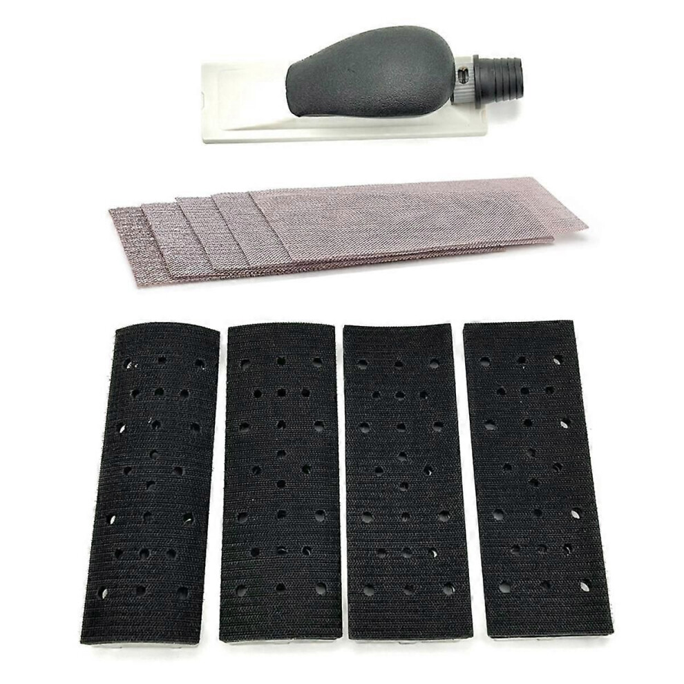 Hand Sanding Block Dust Extraction Grinding Hand Sander Multi-Hole With Sandpaper For Wood Polishin 9409192849977