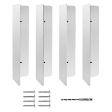 4 piezas de protector de sellado para puerta de garaje, tira de sellado impermeable para puerta, barrera