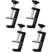 Kit de 4 abrazaderas tipo G, rango de sujeción ajustable de 10 a 57 mm, abrazaderas para carpintería
