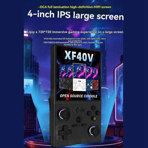 XF40V Ρετρό φορητή κονσόλα παιχνιδιών με οθόνη IPS 4,0 ιντσών, 1