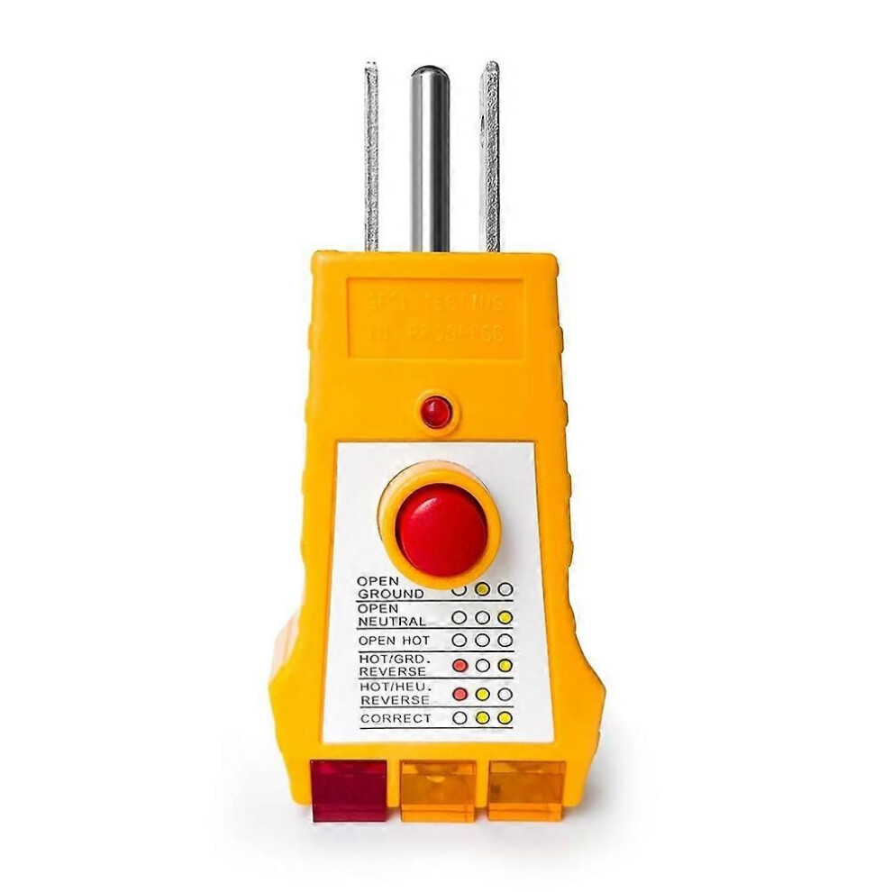 Outlet Tester For Grounding Products, Outlet Tester With Gfci, Electrical Receptacle Tester, Plug Tester,Usplug 9409192860323