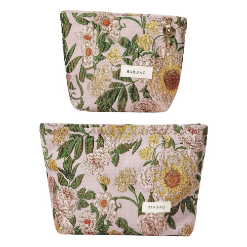 Kosmetik-Organizer aus Segeltuch mit Blumenmuster,-S 1