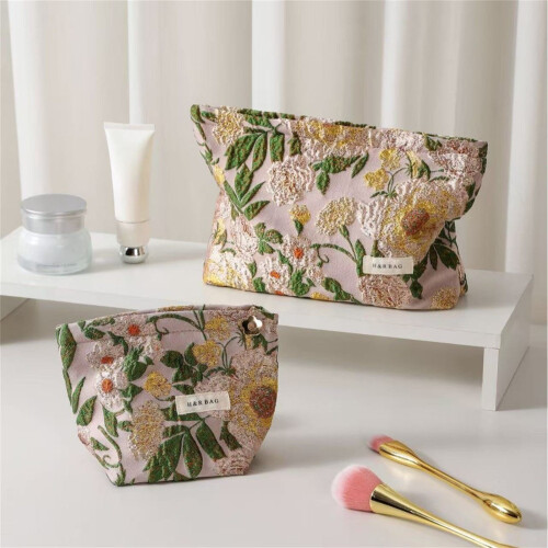 Kosmetik-Organizer aus Segeltuch mit Blumenmuster,-S 2