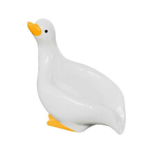 Simpatico portasapone a forma di anatra, portasapone in ceramica a forma di anatra con scolapiatti,
