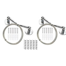Kids Artwork Display System - 6.5 Ft Adjustable Self-Locking Wire with 30 Clips for Art,Curtains,and More