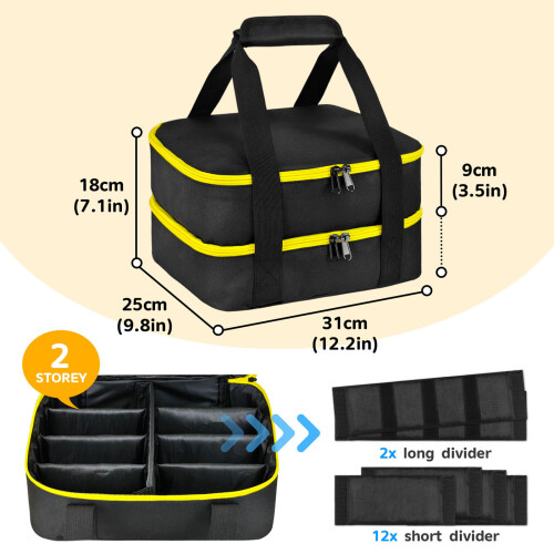 Robuste, gewebte Aufbewahrungstasche, Organizer-Tasche für 20 2