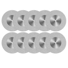 10 Pcs Glass Cutting Disc 60mm Diamond Cutting Wheel Cut Off Wheels for Rotary Tool Drill Attachment Polishing Tiles