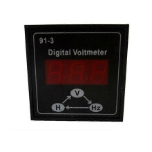 91-3 Digital Voltmeter for Gasoline Diesel Generator Accessories 220V 380V Single Phase 3 Phase Volt