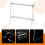 2 Layer Wedding Celebration- Champagne Storage Shelf Wine Drinks Stand Holder Drinking Cup Sparkling 4
