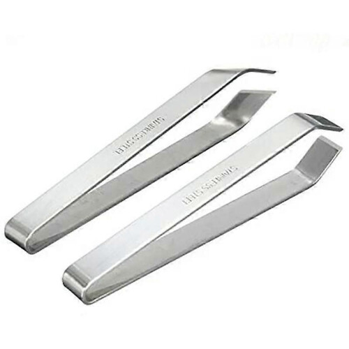 (2Pcs) Fish Bone Stainless Steel Professional Fish Tweezers