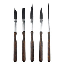 5-delars Pinstriping-penselset för professionell konst och detaljering, högpresterande script line-