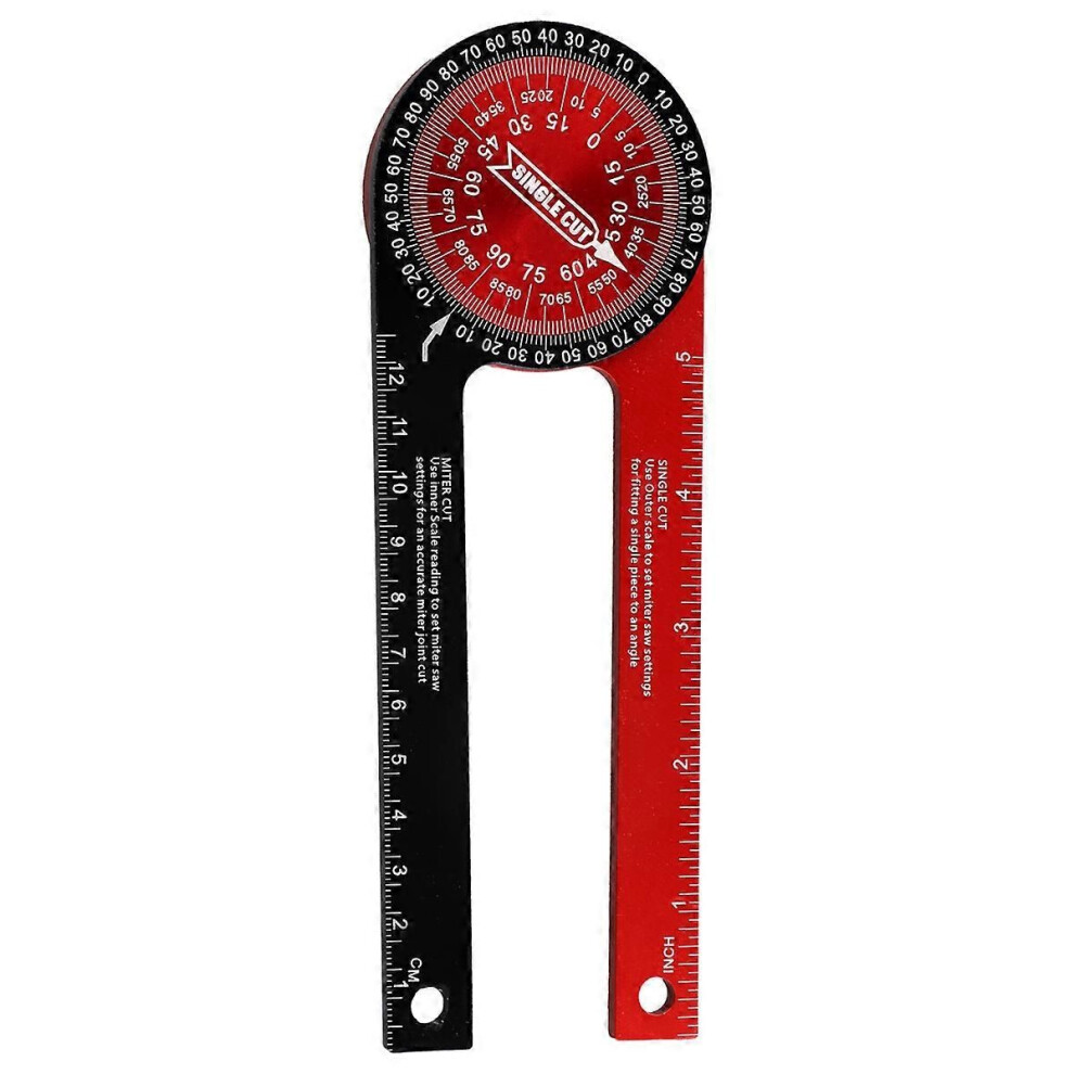 360 Degree Angle Gauge Diy Angle Ruler Angle Measuring Device 9409192850119