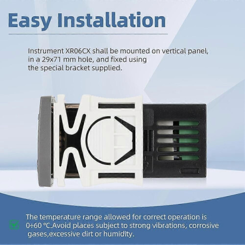XR06CX-4N1F1 Temperature Controllers, Programmable Digital Thermostat with Sensor Probe 1