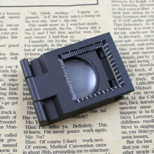 10X 28mm Mini Zinc Alloy Folding Magnifier with Scale for Textile Optical Glass Foldable Magnifying Tool
