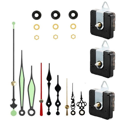 6 Set Quartz Clock Movement Hands Kits Contains Luminous Hands 1