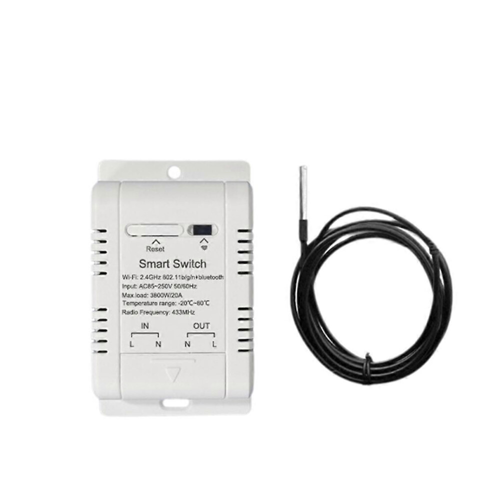 Tuya Wifi Temperature Switch 20A Wireless Thermostat With 1M Sensor Intelligent Thermostat Supports 9409192861603