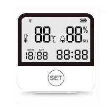 Tuya Smart WIFI Temperature And Humidity Sensor With LCD Display