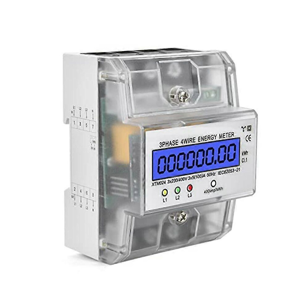 3Phase 4P Kwh Meter Energy Meter 230/400V 5-100A Electric Power Meter 9409192860606