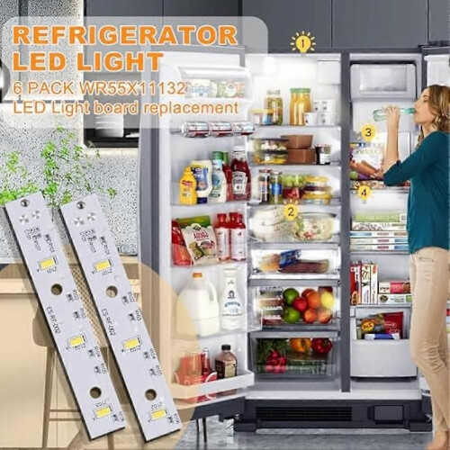 WR55X26671 Πλακέτα φωτισμού LED ψυγείων, αντικατάσταση πλακέτα 1