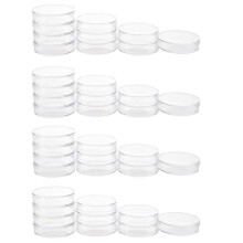 40 szt. sterylnych płytek laboratoryjnych z pokrywkami, kompatybilnych z bakteriami, 55 mm x 15 mm