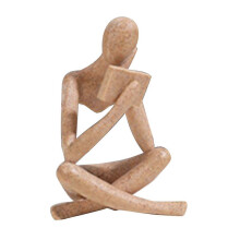 Άγαλμα ρητίνης Sandstone Thinkers, στολίδι ανάγνωσης, A