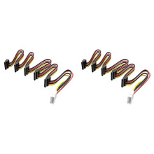 2X Kabel Rozgałęźnika Kabla Zasilającego 1 do 5 Kabel Dysku Twardego Kabel Rozgałęziający Od 4 do 15 Pinów Zasilania