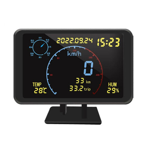 Ψηφιακό ταχύμετρο GPS, οδόμετρο, οθόνη LCD 4,7 ιντσών, οθόνη H 1