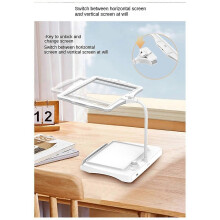 Magnifying Lamp,Hands Free Magnifying Glass with Flexible Gooseneck,Stepless Dimmable Magnifier Lamp