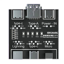 Placa de detección de cable de datos DT3, probador de cable USB compatible con iOS y Android, placa