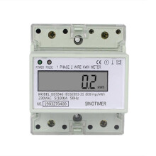 Medidor de energía eléctrico monofásico de dos hilos CA 220V 100A Contador de consumo de kWh Medidor
